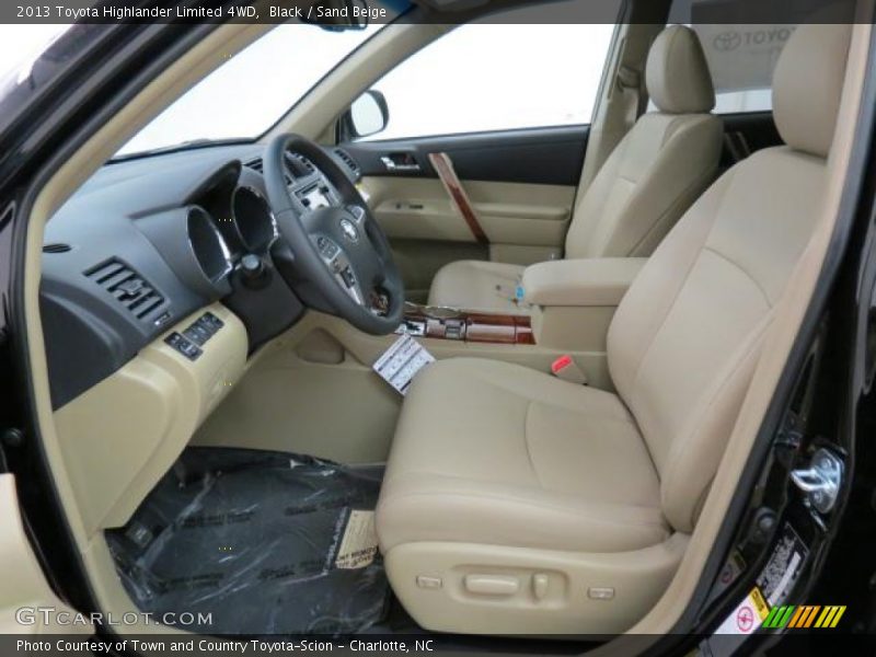 Front Seat of 2013 Highlander Limited 4WD