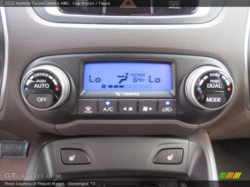 Controls of 2013 Tucson Limited AWD