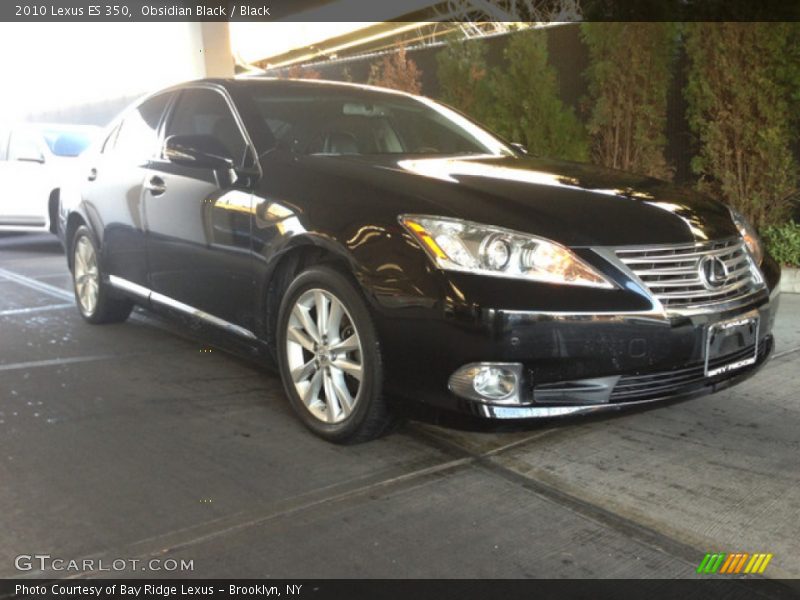 Obsidian Black / Black 2010 Lexus ES 350