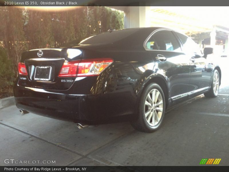 Obsidian Black / Black 2010 Lexus ES 350