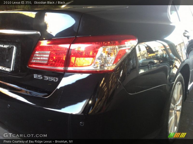 Obsidian Black / Black 2010 Lexus ES 350