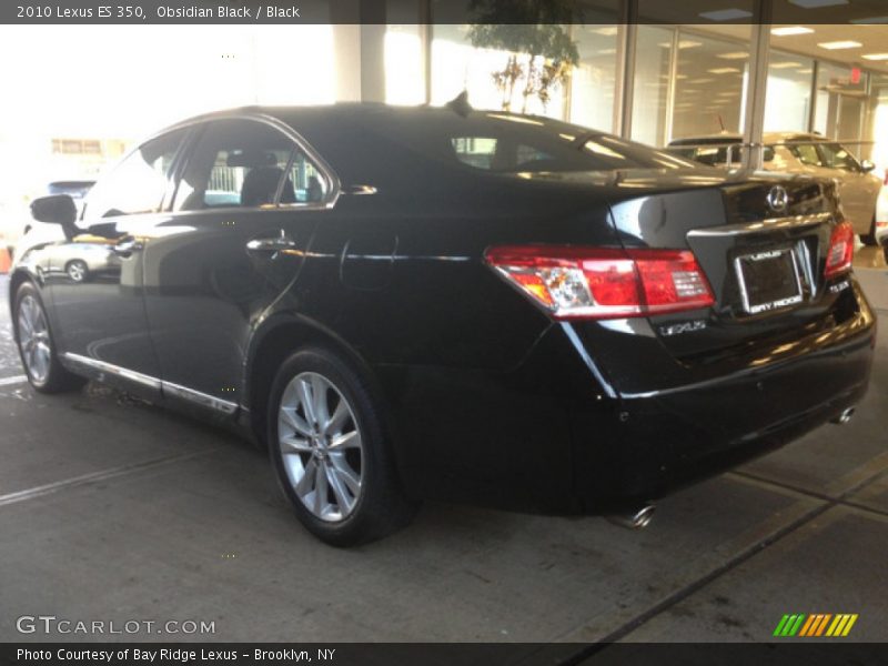 Obsidian Black / Black 2010 Lexus ES 350