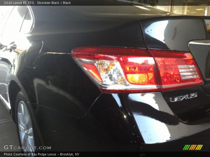 Obsidian Black / Black 2010 Lexus ES 350