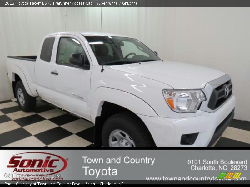 Super White / Graphite 2013 Toyota Tacoma SR5 Prerunner Access Cab