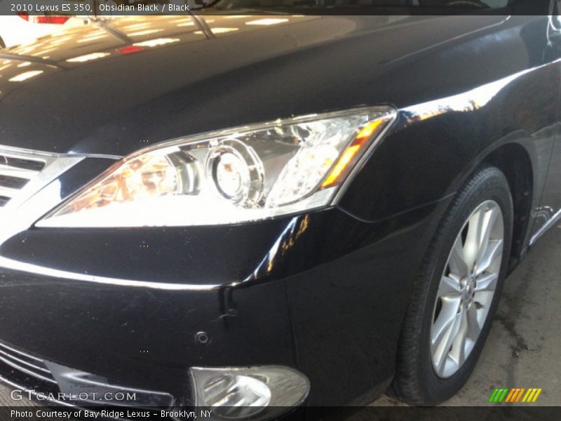 Obsidian Black / Black 2010 Lexus ES 350