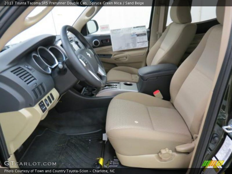 Spruce Green Mica / Sand Beige 2013 Toyota Tacoma SR5 Prerunner Double Cab