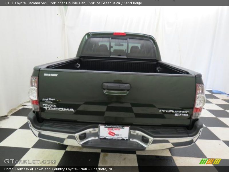 Spruce Green Mica / Sand Beige 2013 Toyota Tacoma SR5 Prerunner Double Cab