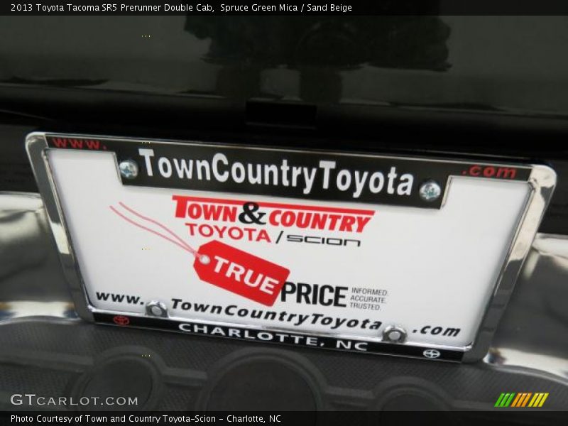 Spruce Green Mica / Sand Beige 2013 Toyota Tacoma SR5 Prerunner Double Cab