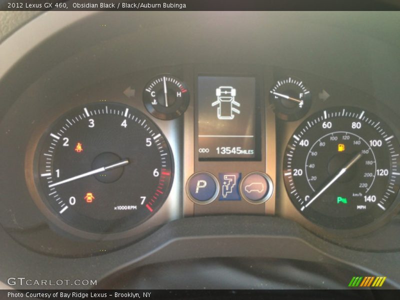 Obsidian Black / Black/Auburn Bubinga 2012 Lexus GX 460