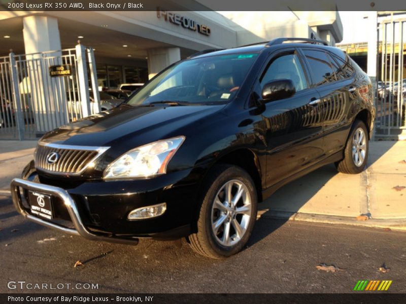 Black Onyx / Black 2008 Lexus RX 350 AWD