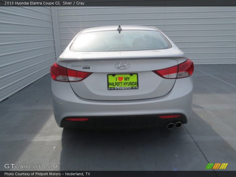 Silver / Gray 2013 Hyundai Elantra Coupe GS