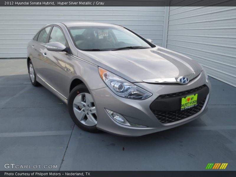 Hyper Silver Metallic / Gray 2012 Hyundai Sonata Hybrid