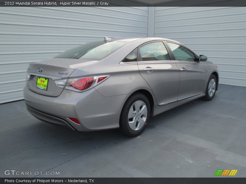 Hyper Silver Metallic / Gray 2012 Hyundai Sonata Hybrid