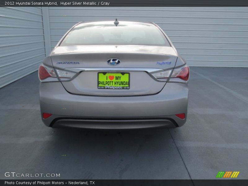 Hyper Silver Metallic / Gray 2012 Hyundai Sonata Hybrid