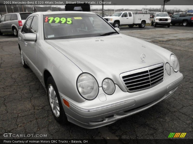 Brilliant Silver Metallic / Charcoal 2001 Mercedes-Benz E 320 4Matic Sedan