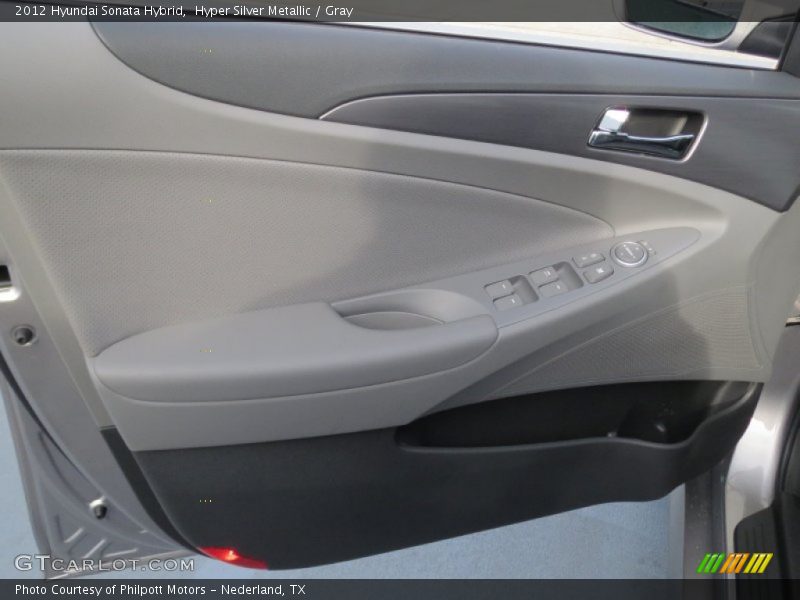 Hyper Silver Metallic / Gray 2012 Hyundai Sonata Hybrid