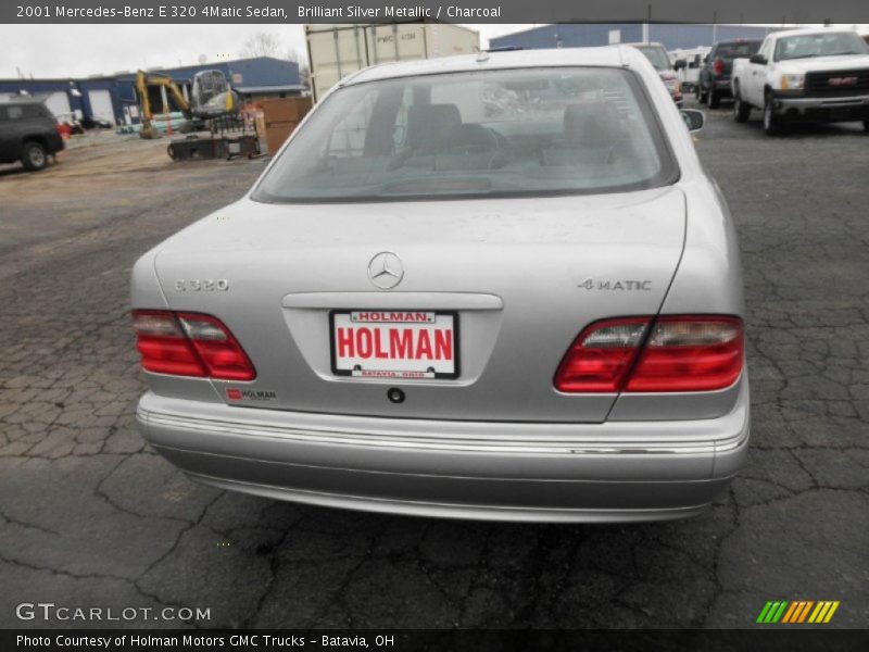 Brilliant Silver Metallic / Charcoal 2001 Mercedes-Benz E 320 4Matic Sedan