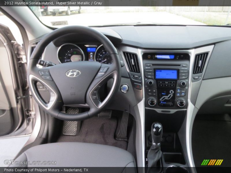 Hyper Silver Metallic / Gray 2012 Hyundai Sonata Hybrid