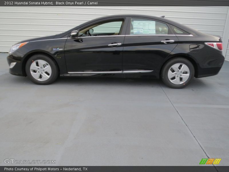 Black Onyx Pearl / Camel 2012 Hyundai Sonata Hybrid