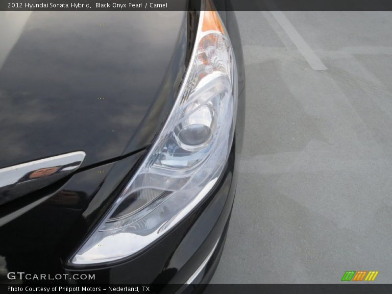 Black Onyx Pearl / Camel 2012 Hyundai Sonata Hybrid