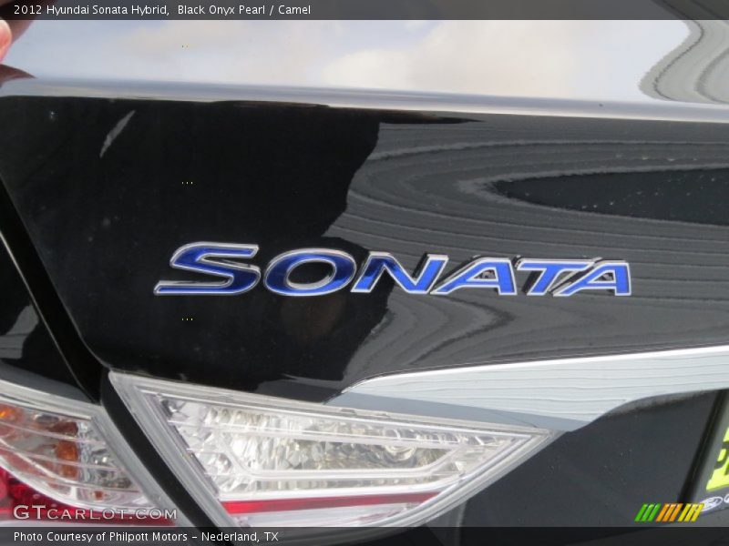 Black Onyx Pearl / Camel 2012 Hyundai Sonata Hybrid