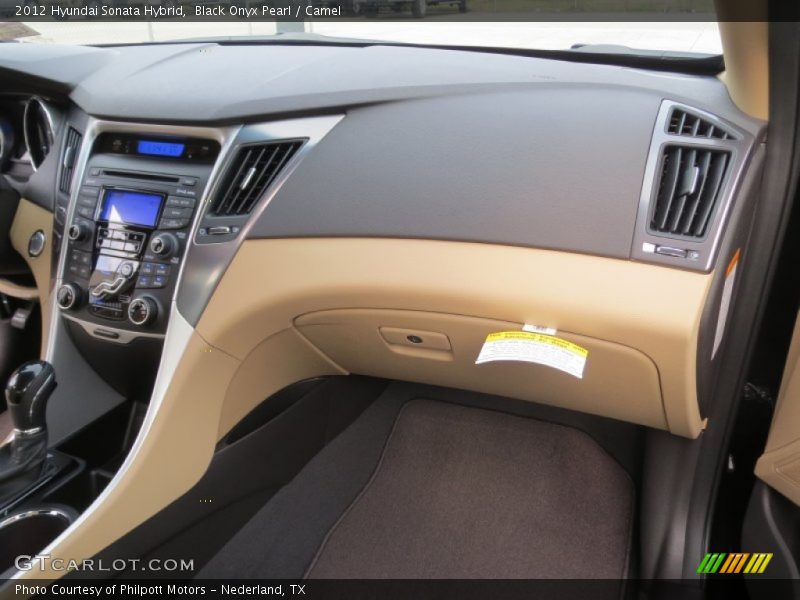 Black Onyx Pearl / Camel 2012 Hyundai Sonata Hybrid