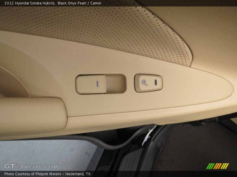 Black Onyx Pearl / Camel 2012 Hyundai Sonata Hybrid