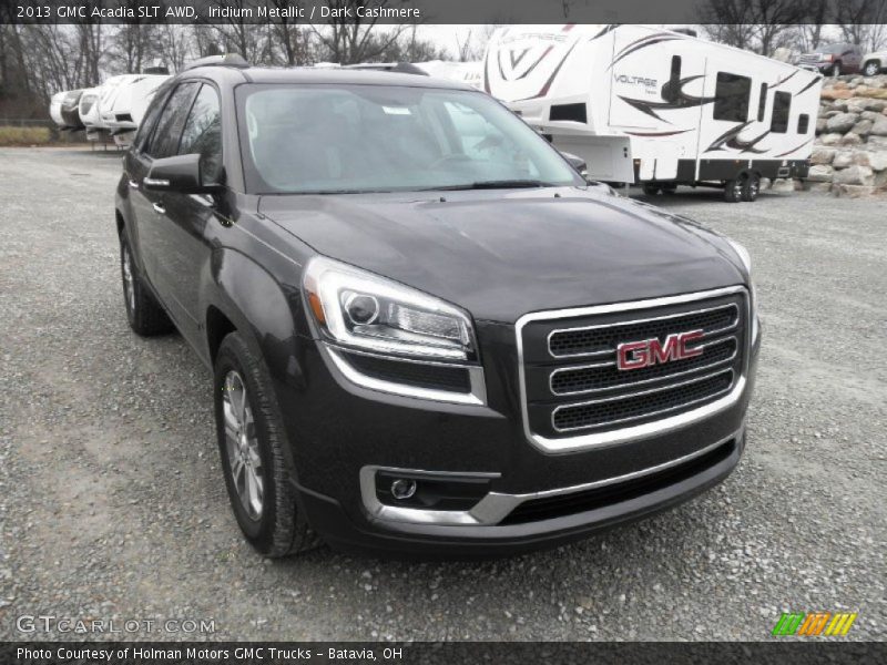 Iridium Metallic / Dark Cashmere 2013 GMC Acadia SLT AWD