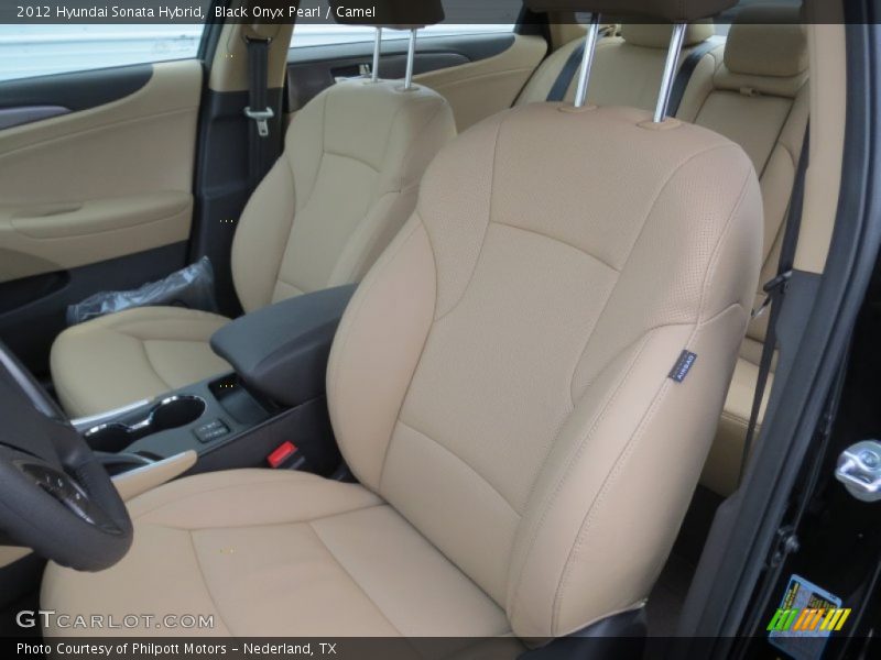 Black Onyx Pearl / Camel 2012 Hyundai Sonata Hybrid