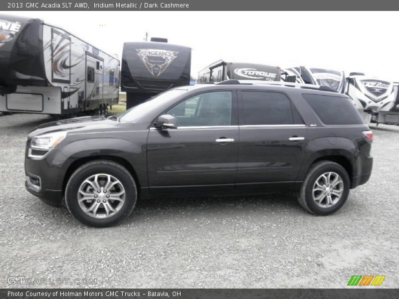 Iridium Metallic / Dark Cashmere 2013 GMC Acadia SLT AWD