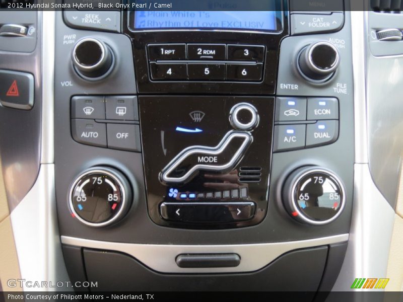 Black Onyx Pearl / Camel 2012 Hyundai Sonata Hybrid