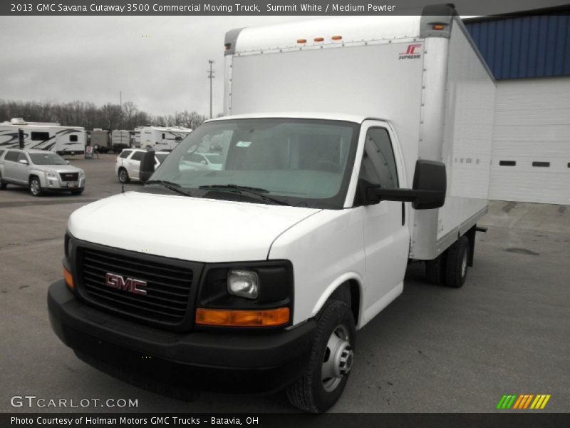Summit White / Medium Pewter 2013 GMC Savana Cutaway 3500 Commercial Moving Truck