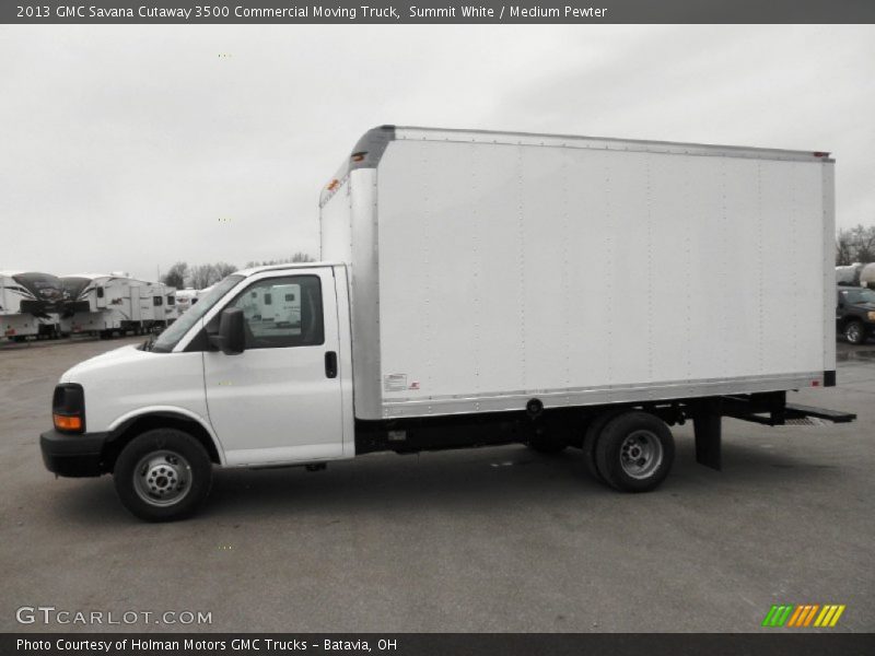 Summit White / Medium Pewter 2013 GMC Savana Cutaway 3500 Commercial Moving Truck