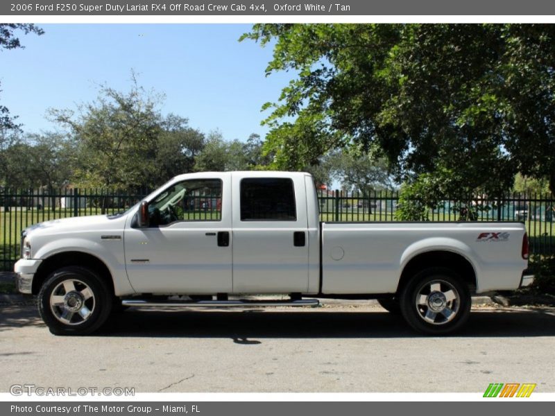 Oxford White / Tan 2006 Ford F250 Super Duty Lariat FX4 Off Road Crew Cab 4x4