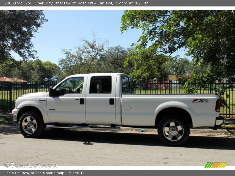 Oxford White / Tan 2006 Ford F250 Super Duty Lariat FX4 Off Road Crew Cab 4x4