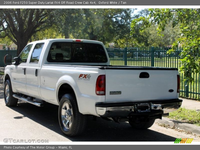 Oxford White / Tan 2006 Ford F250 Super Duty Lariat FX4 Off Road Crew Cab 4x4