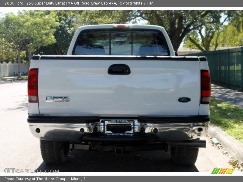 Oxford White / Tan 2006 Ford F250 Super Duty Lariat FX4 Off Road Crew Cab 4x4
