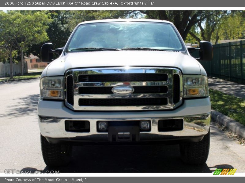 Oxford White / Tan 2006 Ford F250 Super Duty Lariat FX4 Off Road Crew Cab 4x4