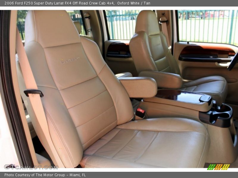 Oxford White / Tan 2006 Ford F250 Super Duty Lariat FX4 Off Road Crew Cab 4x4
