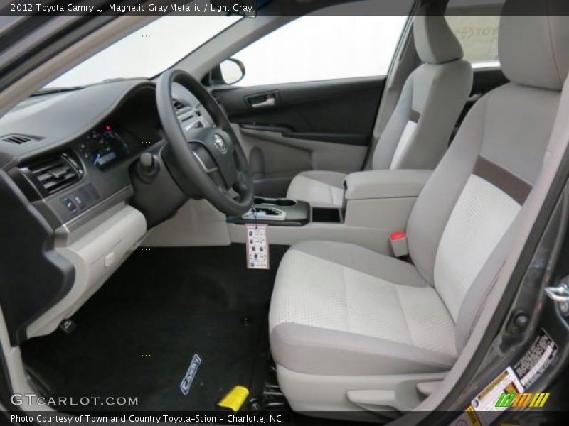 Magnetic Gray Metallic / Light Gray 2012 Toyota Camry L