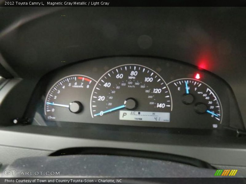 Magnetic Gray Metallic / Light Gray 2012 Toyota Camry L