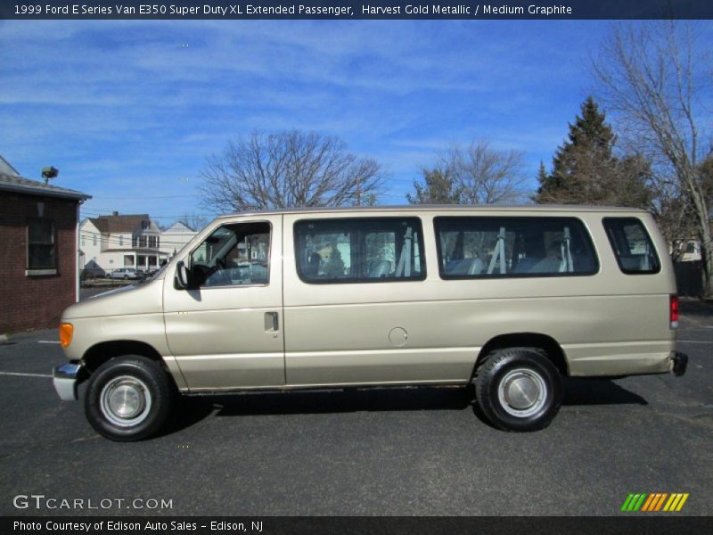 Harvest Gold Metallic / Medium Graphite 1999 Ford E Series Van E350 Super Duty XL Extended Passenger