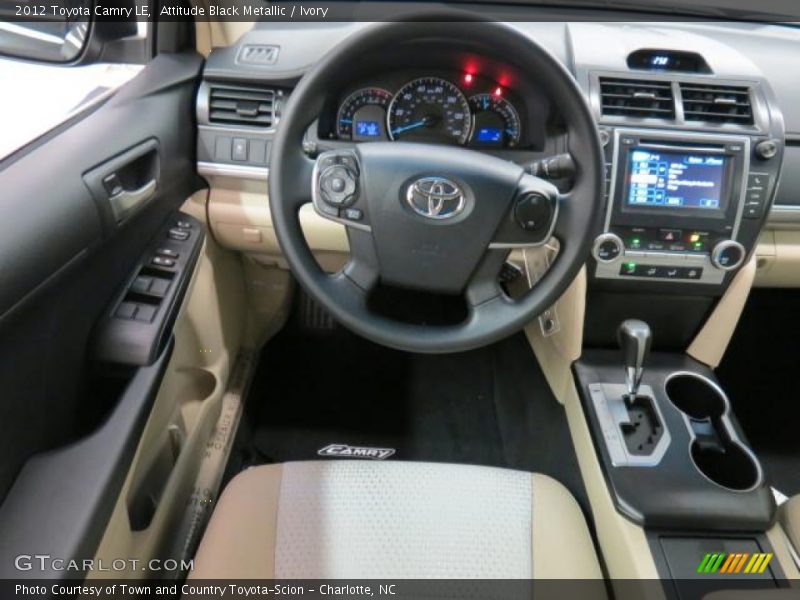 Attitude Black Metallic / Ivory 2012 Toyota Camry LE