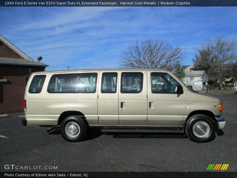 Harvest Gold Metallic / Medium Graphite 1999 Ford E Series Van E350 Super Duty XL Extended Passenger