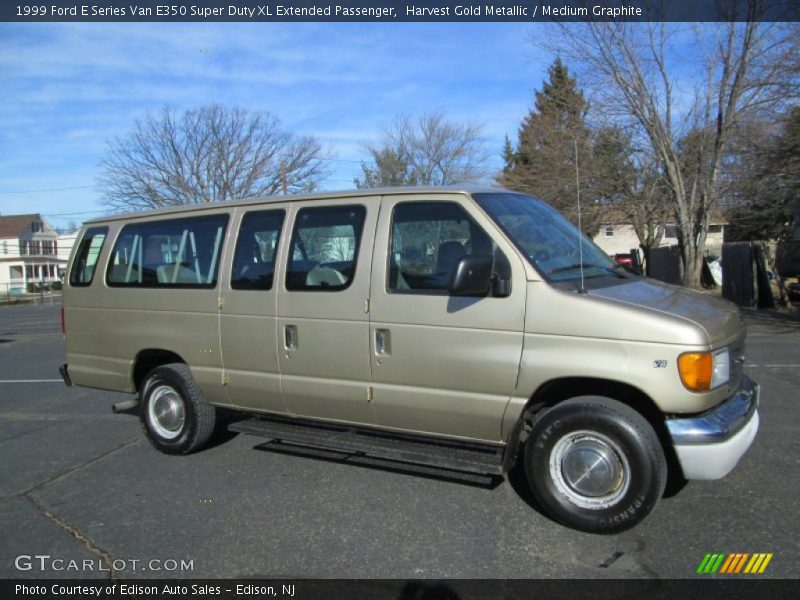Harvest Gold Metallic / Medium Graphite 1999 Ford E Series Van E350 Super Duty XL Extended Passenger