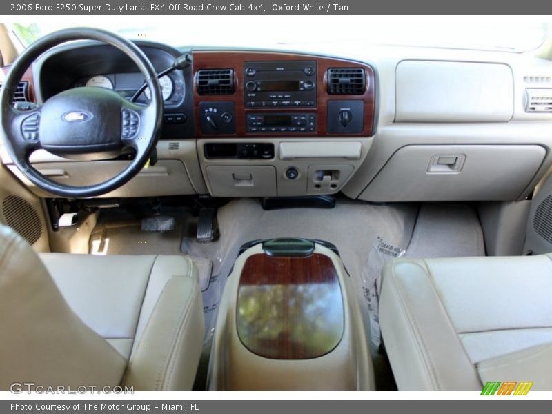 Oxford White / Tan 2006 Ford F250 Super Duty Lariat FX4 Off Road Crew Cab 4x4
