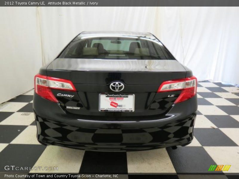 Attitude Black Metallic / Ivory 2012 Toyota Camry LE
