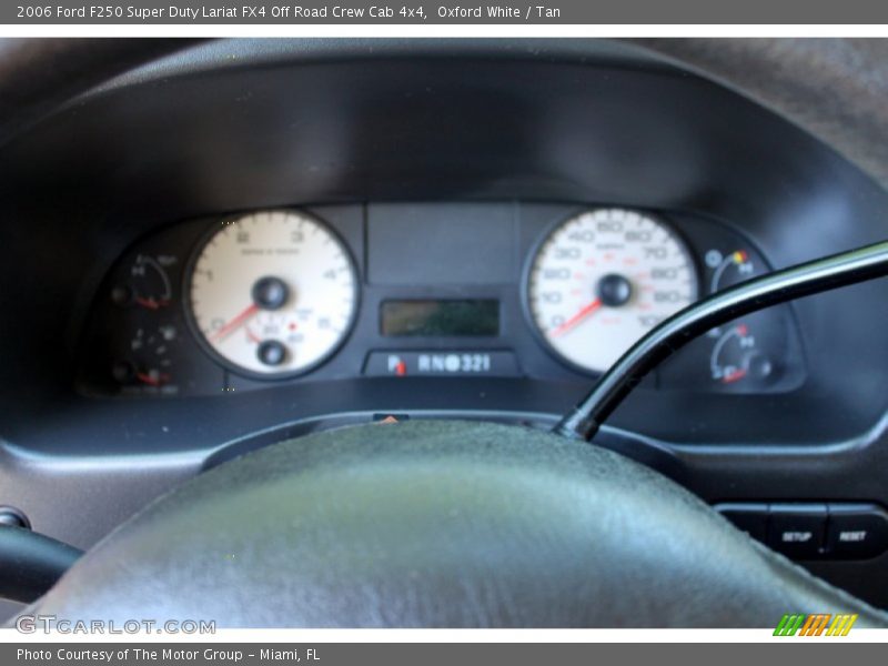 Oxford White / Tan 2006 Ford F250 Super Duty Lariat FX4 Off Road Crew Cab 4x4