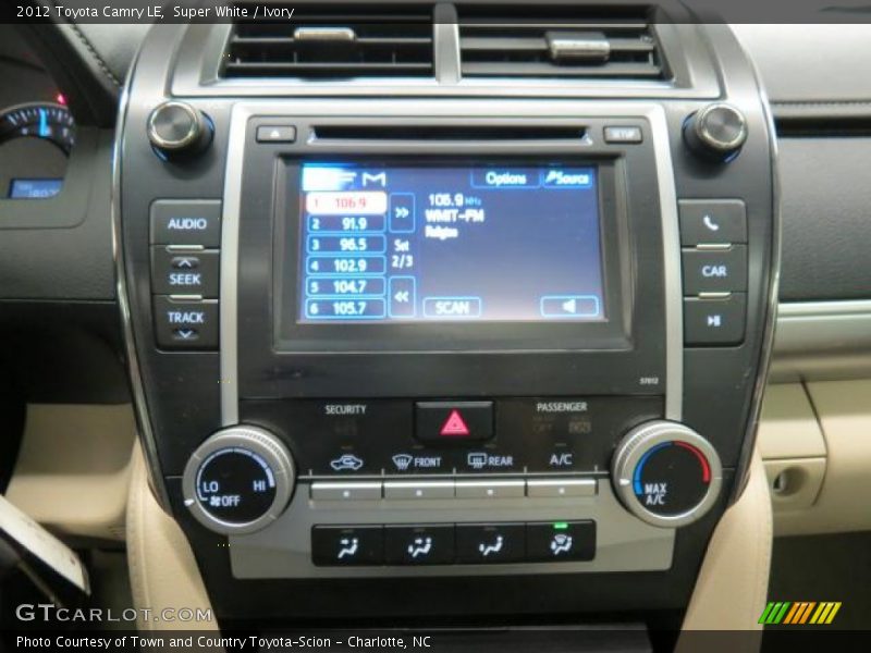 Super White / Ivory 2012 Toyota Camry LE