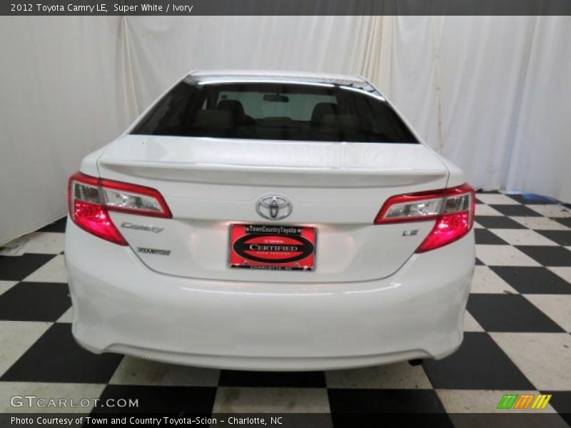 Super White / Ivory 2012 Toyota Camry LE